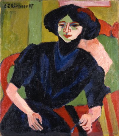 Egy nő portréja alkotó: Ernst Ludwig Kirchner