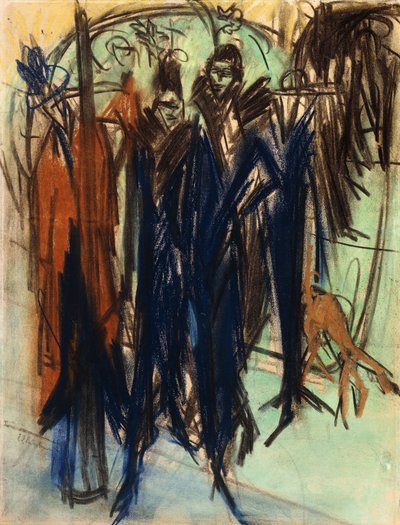 Prostituált, Friedrichstrasse, Berlin alkotó: Ernst Ludwig Kirchner