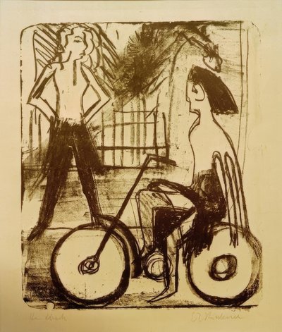 Kerékpáros alkotó: Ernst Ludwig Kirchner