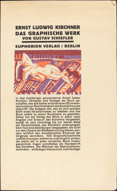 Fekvő akt macskával alkotó: Ernst Ludwig Kirchner