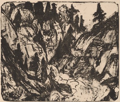 Rocky Stream alkotó: Ernst Ludwig Kirchner
