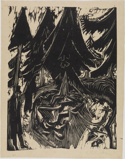 Szanatóriumi séta alkotó: Ernst Ludwig Kirchner