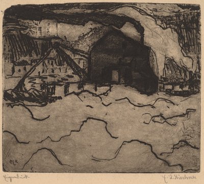 Homokkotrók az Elbán alkotó: Ernst Ludwig Kirchner