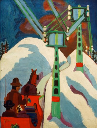 Szánkózás alkotó: Ernst Ludwig Kirchner