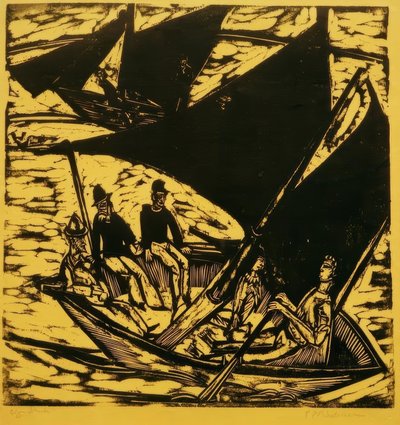 Vitorlások Fehmarn közelében alkotó: Ernst Ludwig Kirchner