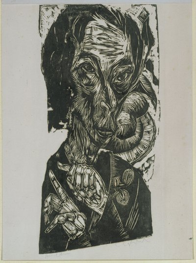 Önarckép alkotó: Ernst Ludwig Kirchner