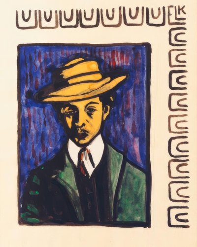 Önarckép kalappal alkotó: Ernst Ludwig Kirchner