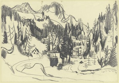 Sertig-völgy alkotó: Ernst Ludwig Kirchner