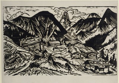 Stafelalp alkotó: Ernst Ludwig Kirchner