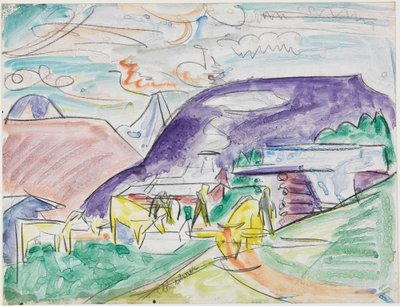 Stafelalp tehenekkel alkotó: Ernst Ludwig Kirchner