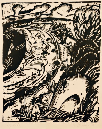 Meredek part, kerek öböllel alkotó: Ernst Ludwig Kirchner