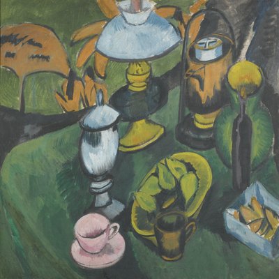 Csendélet lámpával alkotó: Ernst Ludwig Kirchner