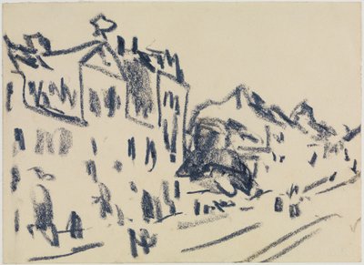 Utca Drezdában alkotó: Ernst Ludwig Kirchner