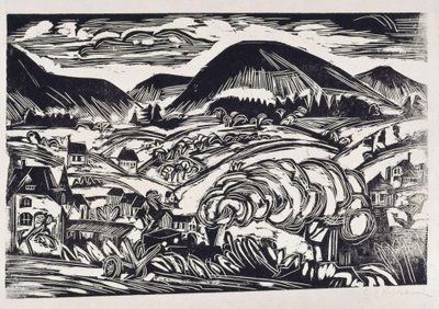 Taunus-tájkép alkotó: Ernst Ludwig Kirchner
