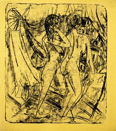 Két akt az ablakban, 1915 alkotó: Ernst Ludwig Kirchner