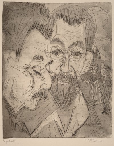 Két paraszti fej alkotó: Ernst Ludwig Kirchner