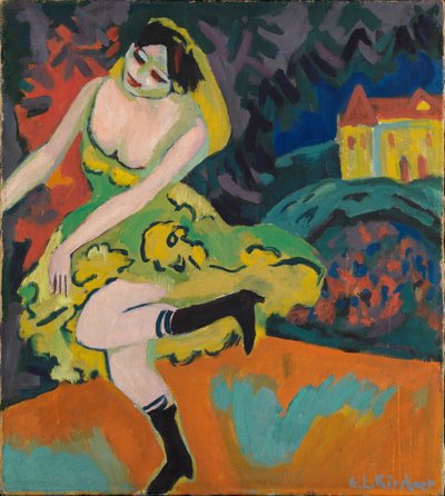 varieté-táncosnő alkotó: Ernst Ludwig Kirchner