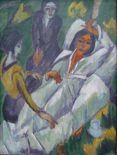 Teázó nők (Frauen beim Tee) alkotó: Ernst Ludwig Kirchner