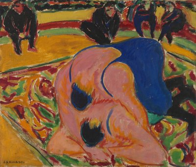 Birkózók a cirkuszban alkotó: Ernst Ludwig Kirchner