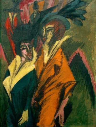Két nő az utcán alkotó: Ernst Ludwig Kirchner