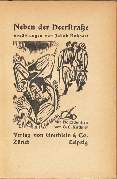 Jakob Bolsharat: Neben der Heyerstrasse (Jakob Bolsharat: A főutca közelében) alkotó: Ernst Ludwig Kirchner and Jacob Bosshart