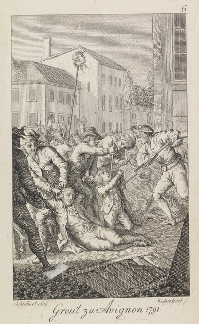 A La Glacière-i mészárlások 1791. október 16-17., 1793-1799. alkotó: Ernst Ludwig Riepenhausen