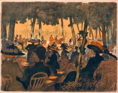 Emberek a parkban alkotó: Ernst Matthes
