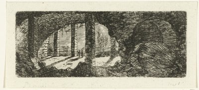 Fort Sint-Pieter romjai Maastricht közelében alkotó: Ernst Willem Jan Bagelaar