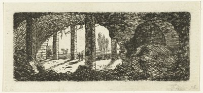 Fort Sint-Pieter romjai Maastricht közelében alkotó: Ernst Willem Jan Bagelaar