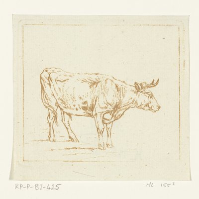 Bika állva, jobbra alkotó: Ernst Willem Jan Bagelaar