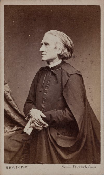 Liszt Ferenc zeneszerző portréja 1811-1886. alkotó: Erwin Hanfstaengl