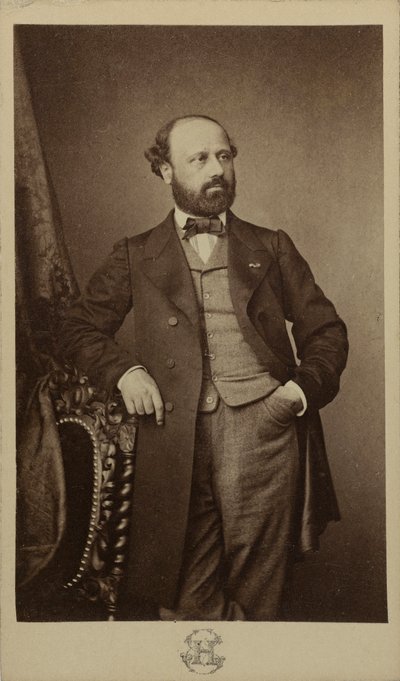 François Bazin zeneszerző portréja 1816-1878, kb. 1760. alkotó: Erwin Hanfstaengl