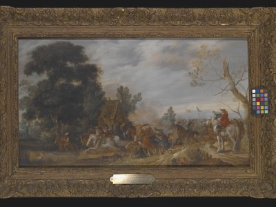 A csetepaté (olaj a fára) alkotó: Esaias I van de Velde