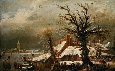 Téli táj alkotó: Esaias I van de Velde