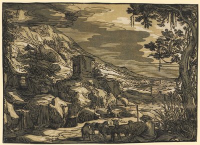 Árkádiai táj alkotó: Esaias van de Velde