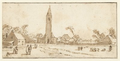 Spaarnwoude kilátása alkotó: Esaias van de Velde