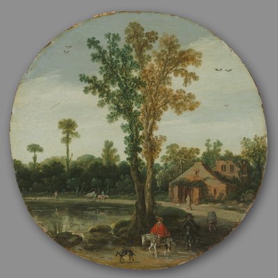 Utazók egy tó mellett alkotó: Esaias van de Velde