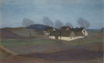 A Zealand Farm (pasztell) alkotó: Ester Almqvist