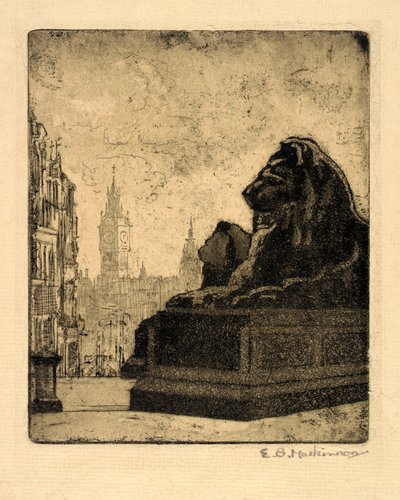 Oroszlánok egy londoni téren alkotó: Esther Blaikie MacKinnon