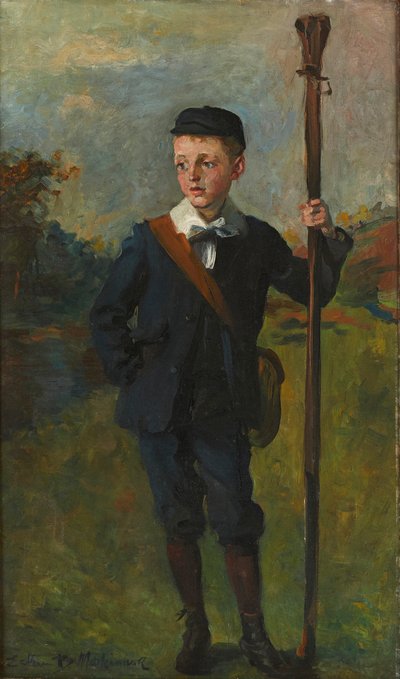 A fiatal horgász (olaj, vászon) alkotó: Esther Blaikie MacKinnon