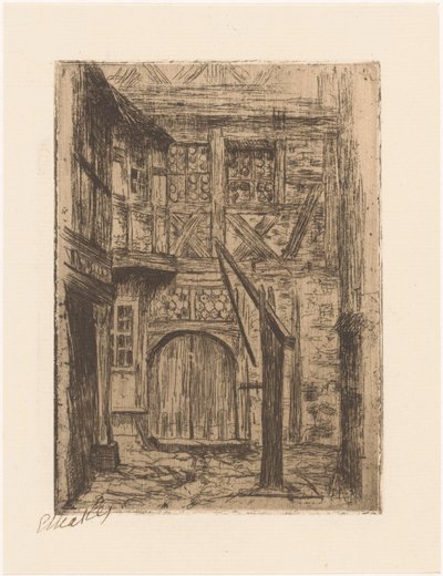 Rothenburg (eredeti cím a tárgyon) alkotó: Etha Fles (signed by artist)