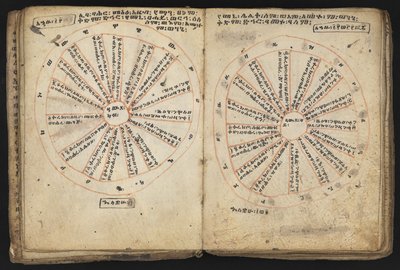 Vagy 12034 f.18v és f.19r, Cycle of Kings (vellum) alkotó: Ethiopian School