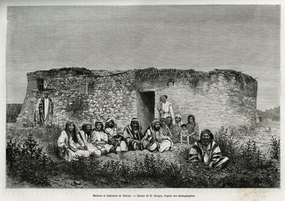 Jerikó (Ciszjordánia) házai és lakói. E.Ronjat metszete Szíria mai történetének szemléltetésére, M.Lortet, a Lyoni Orvostudományi Kar dékánja, akit a Közoktatási Minisztérium tudományos küldetéssel bízott meg, megjelent a Tourban alkotó: Etienne Antoine Eugene Ronjat