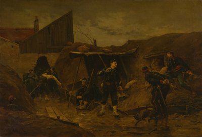 Az Árokban, c. 1875. alkotó: Etienne Berne Bellecour