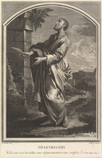Szent Bertalan, 1726. alkotó: Etienne Brion