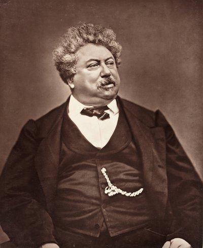 Alexandre Dumas francia regény- és drámaíró, 1802-1870, c. 1876. alkotó: Etienne Carjat