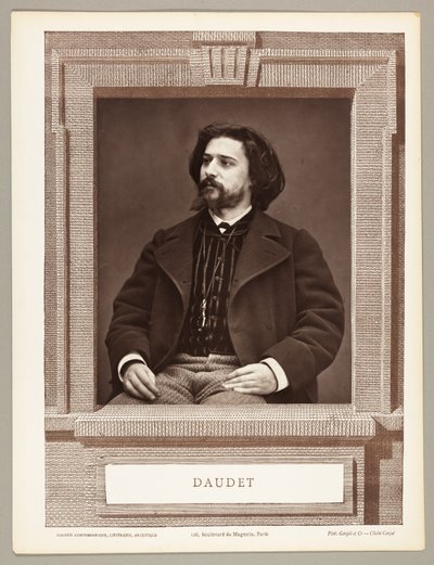 Alphonse Daudet (francia regényíró, 1849-1897) alkotó: Etienne Carjat
