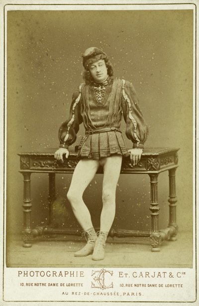 Charley Jehan Frollo szerepében alkotó: Etienne Carjat
