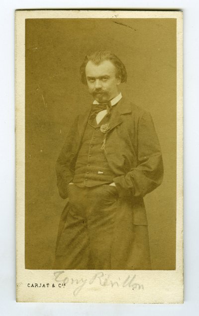 Franciaország, Carjat portréja Antoine "Tony" Revillon (1832-1898) újságíró, író, politikusról alkotó: Etienne Carjat