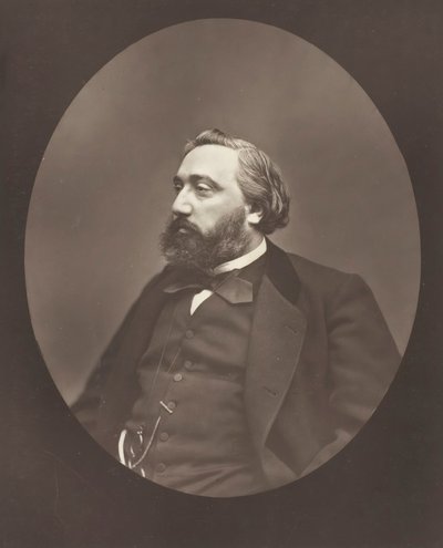 Gambetta, c. 1876. alkotó: Etienne Carjat